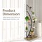 Costway 6 Tier Metal Plant Stand Rack Half Moon Shape Ladder Planter Organizer w/Hook